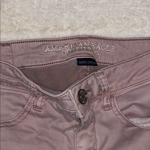 AE Blush Sateen Jegging